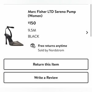 Marc fisher sereno black pvc shoes